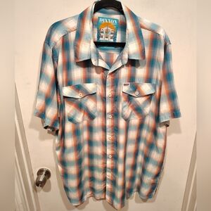 Dixxon Flannel Co. The 305 D-Lux Bamboo Blend Colorful Plaid Shirt Sz 2X Casual